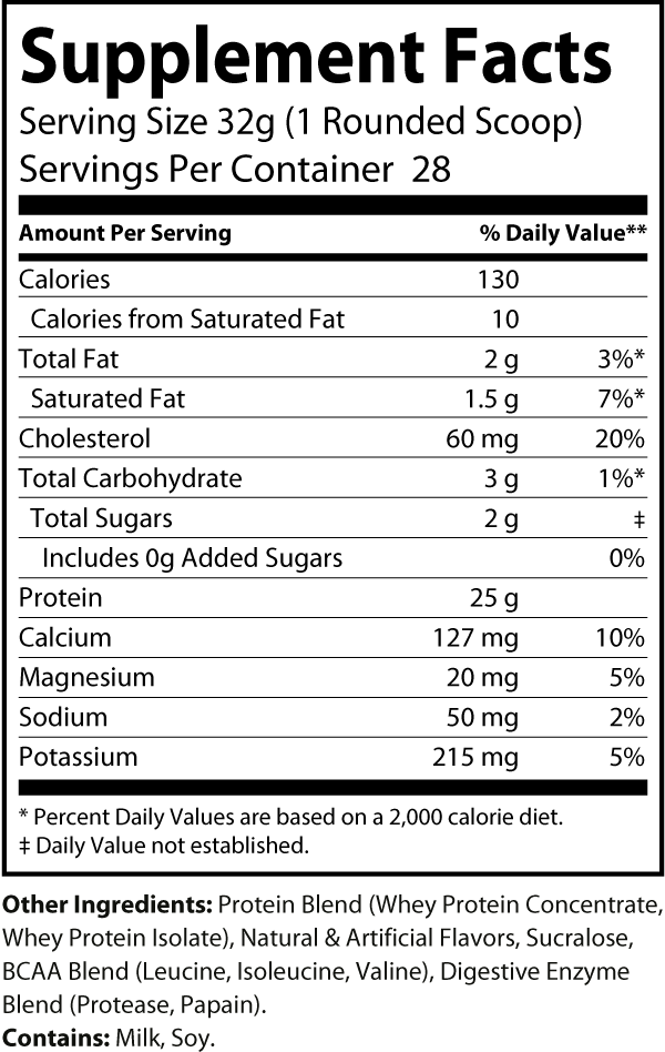 Whey+ Vanilla 2LB