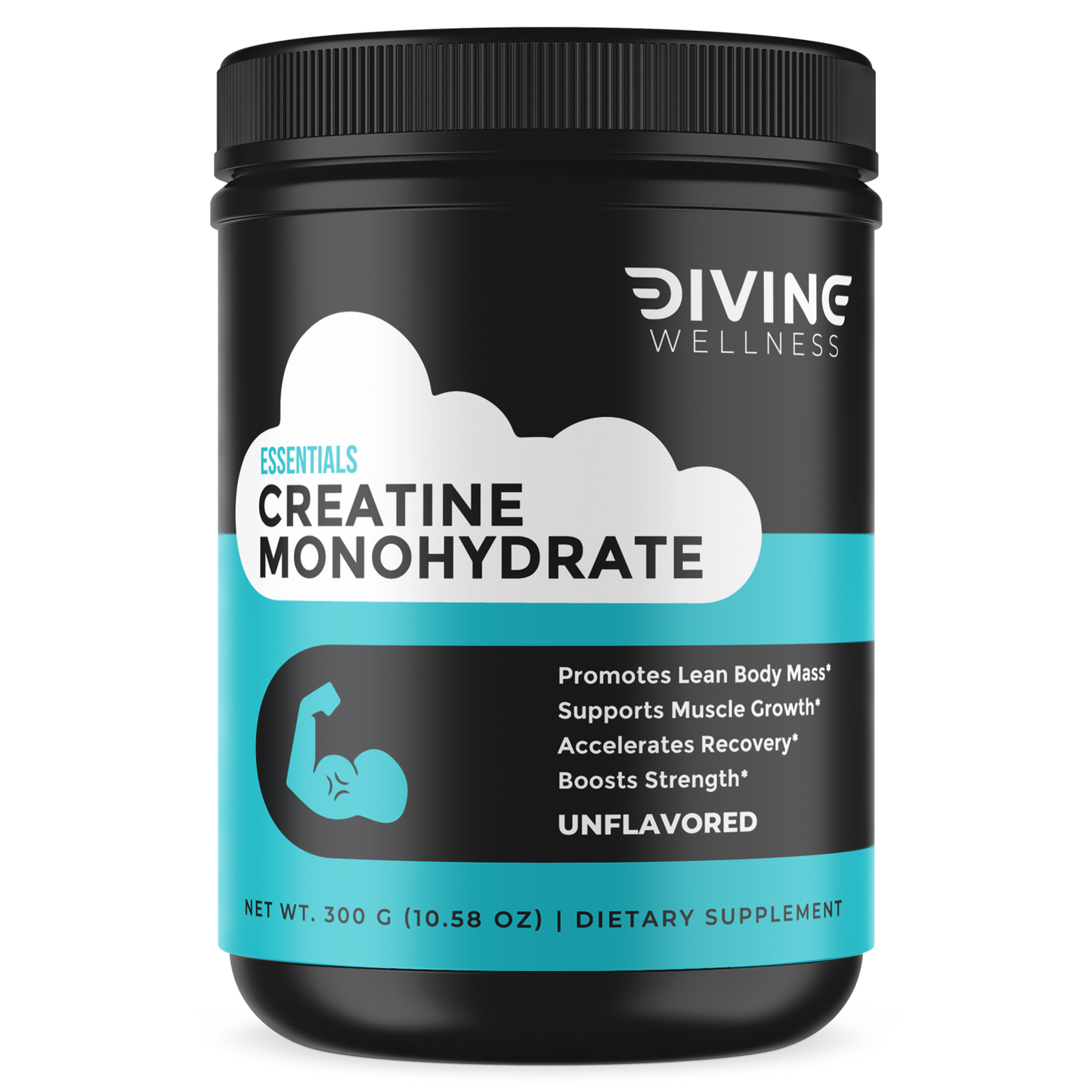 Essentials: Creatine Monohydrate, 300g Unflavored