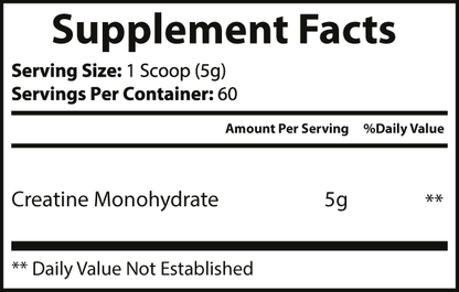 Essentials: Creatine Monohydrate, 300g Unflavored