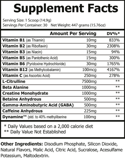 Euphoria: Precious Pumps Pre-Workout (Tropical Sunrise)
