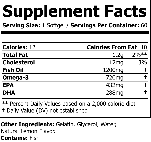 Divine Heart: Omega 3 Fish Oil