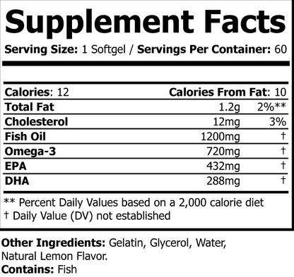 Divine Heart: Omega 3 Fish Oil